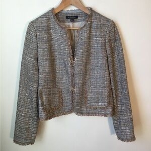 Brooks Brothers Tweed Jacket Woven In Italy